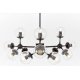 Люстра на штанге Lumina Deco Zodiak LDP 160-12 BK+PR