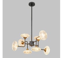 Люстра на штанге IMEX MD.1232-8-P-BK+AGD