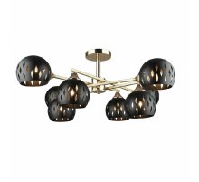 Люстра на штанге IMEX MD.4211-8-S-GD+FGD Люстра на штанге IMEX MD.4211-8-S-GD+FGD