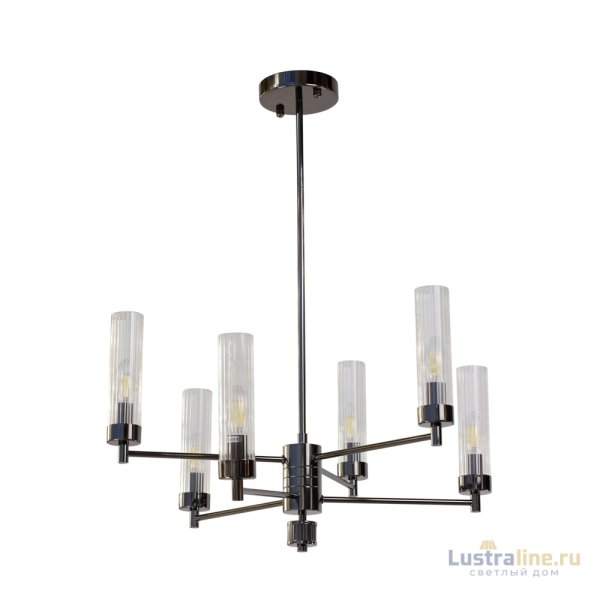 Люстра на штанге AM Group INDIGO SP6 PEARL BLACK