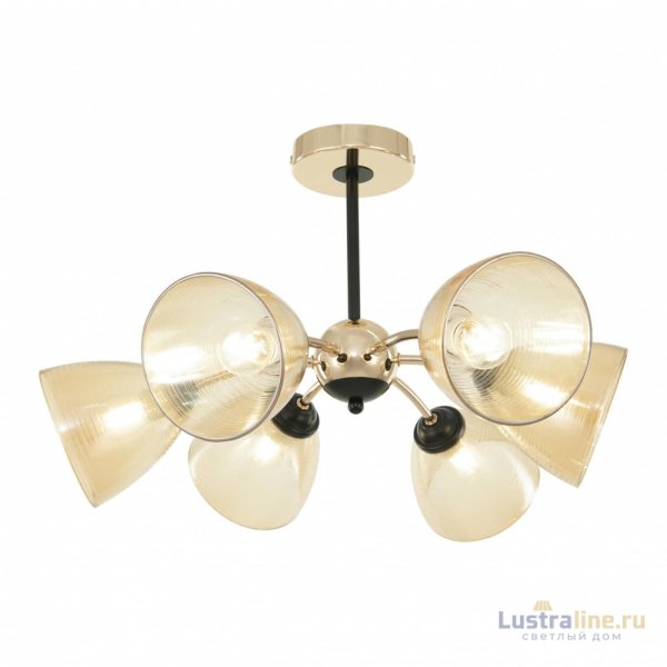 Люстра на штанге Arte Milano Napoli 329007/3+3 GD.BK Люстра на штанге Arte Milano Napoli 329007/3+3 GD.BK