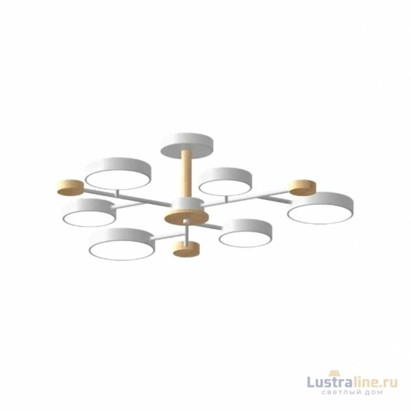 Люстра на штанге LED4U L3214-750 WH