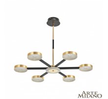 Люстра на штанге Arte Milano 272079/6 BK/GD