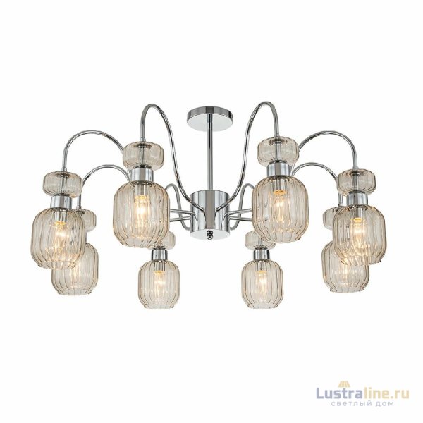 Люстра на штанге Escada Gloss 1141/8PL Chrome/Beige