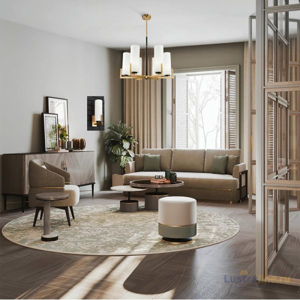 Люстра на штанге Maytoni Fortano MOD089PL-06BS