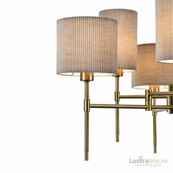 Люстра на штанге Indigo Plisse 13033/6R Brass V000536