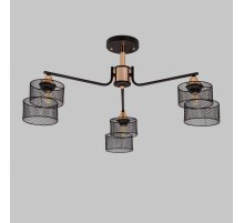 Люстра на штанге IMEX MD.4252-3-S-BK+FGD