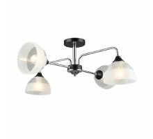 Люстра на штанге IMEX MD.4196-4-S-CH+BK Люстра на штанге IMEX MD.4196-4-S-CH+BK