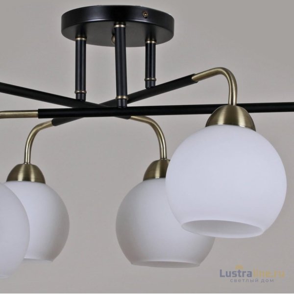 Люстра на штанге Illumico IL0252-6CSQ-79 BK AB