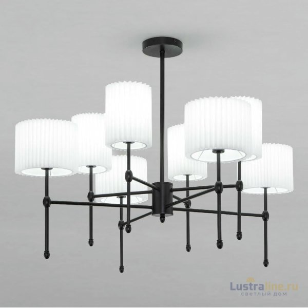 Люстра на штанге Eurosvet Notturno 60162/8 черный a065663 Люстра на штанге Eurosvet Notturno 60162/8 черный a065663