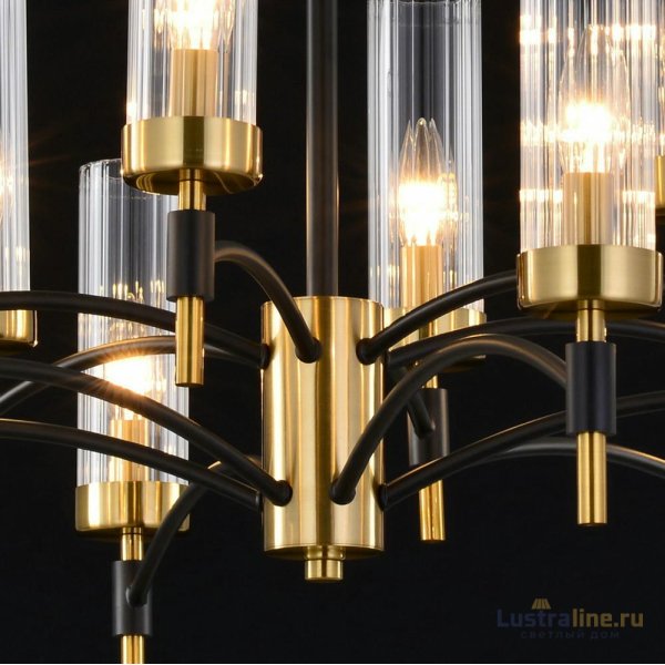 Люстра на штанге Illumico IL5177-6+6PLS-29 BRASS TUBO