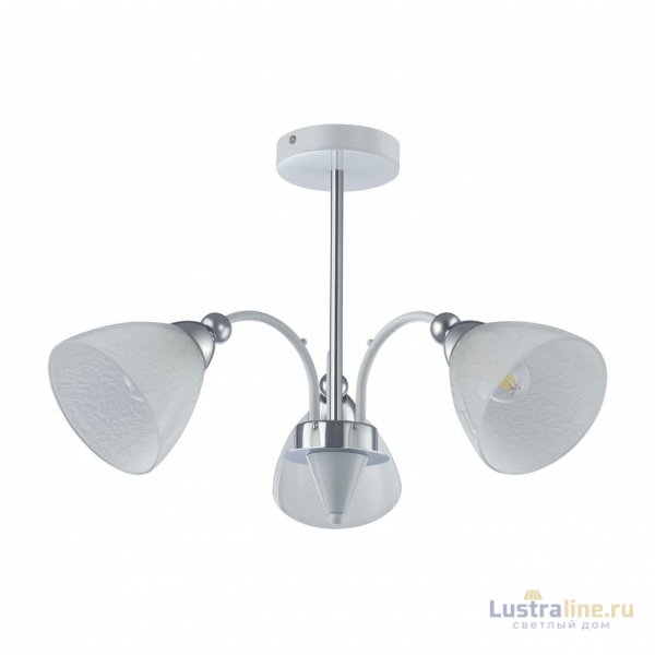 Люстра на штанге Arte Milano Napoli 326008/3 WH+CR Люстра на штанге Arte Milano Napoli 326008/3 WH+CR