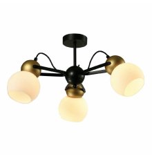 Люстра на штанге IMEX Cleo MD.22438-3-S-BK+GD