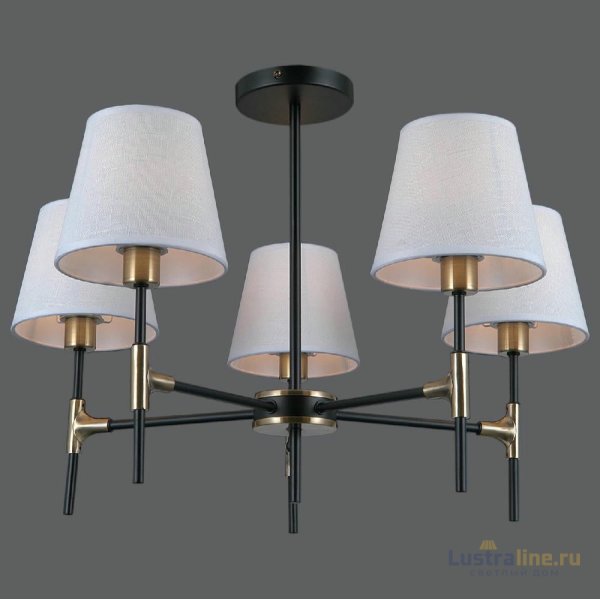 Люстра на штанге Illumico IL0185-5CSQ-24 BK AB CASTOR