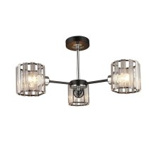 Люстра на штанге IMEX MD.4057-3-S BK+CH