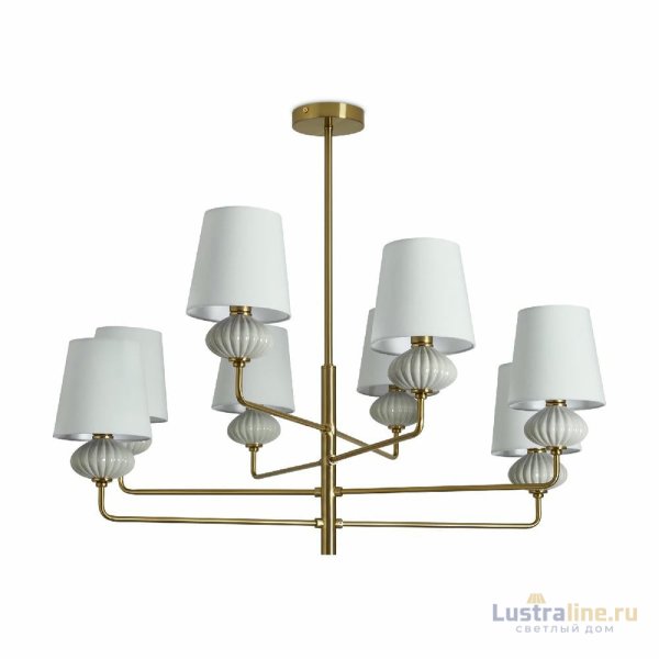 Люстра на штанге Freya Ceramics FR2029PL-08BS