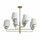 Люстра на штанге Freya Ceramics FR2029PL-08BS