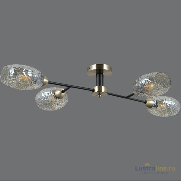 Люстра на штанге Illumico IL0285-4CSQ-79 BK AB Люстра на штанге Illumico IL0285-4CSQ-79 BK AB