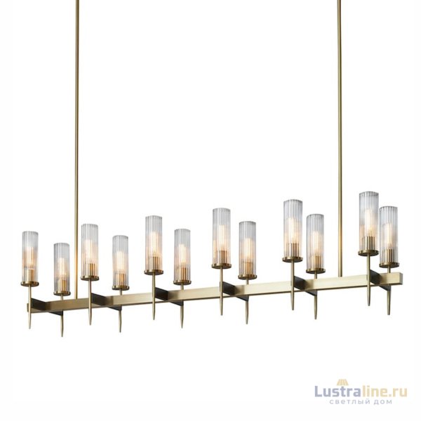Люстра на штанге Delight Collection Alouette KM0936P-12 brass