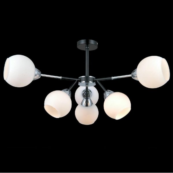 Люстра на штанге Illumico IL0715-6CSQ-24 BK CR LIBRA