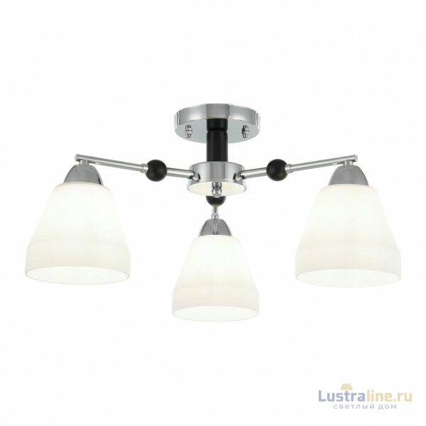 Люстра на штанге Arte Milano Napoli 325119/3 CR+BK Люстра на штанге Arte Milano Napoli 325119/3 CR+BK
