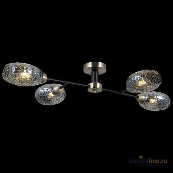 Люстра на штанге Illumico IL0285-4CSQ-79 BK AB Люстра на штанге Illumico IL0285-4CSQ-79 BK AB