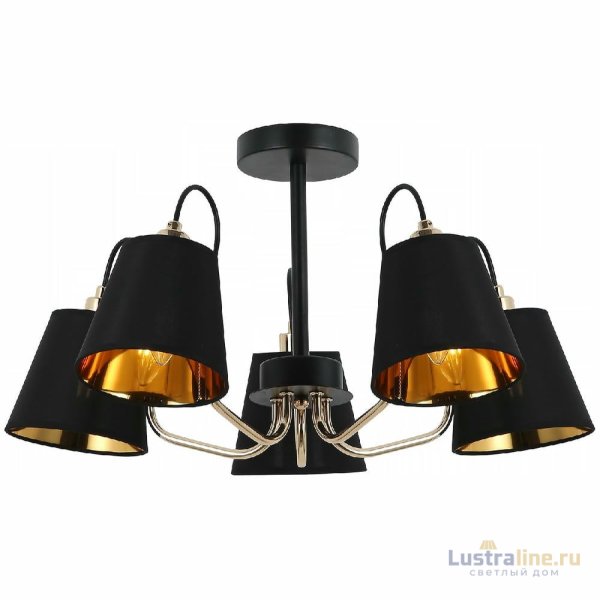 Люстра на штанге Illumico IL6120-5COU-79 BK GD