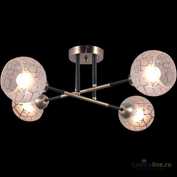 Люстра на штанге Illumico IL9573-4CSQ-79 BK AB Люстра на штанге Illumico IL9573-4CSQ-79 BK AB
