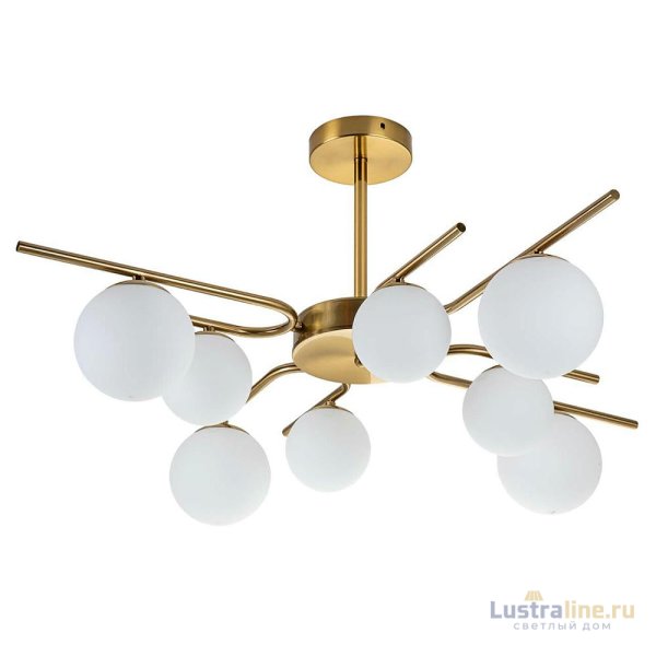 Люстра на штанге Escada Sphere 642/8P Brass