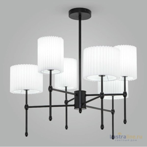 Люстра на штанге Eurosvet Notturno 60162/6 черный a065662 Люстра на штанге Eurosvet Notturno 60162/6 черный a065662