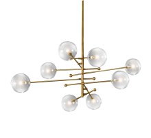 Люстра на штанге Delight Collection Globe Mobile KG0835P-8 brass
