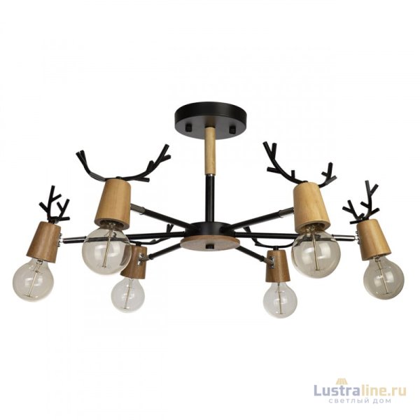 Люстра на штанге Loft IT Sven 10024/6 Black Люстра на штанге Loft IT Sven 10024/6 Black