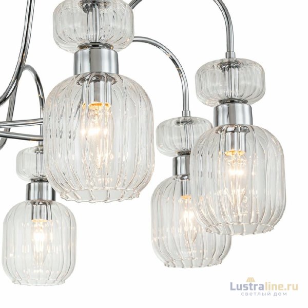 Люстра на штанге Escada Gloss 1141/8PL Chrome/Clear