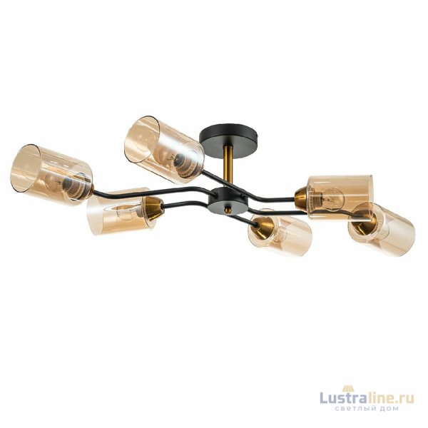 Люстра на штанге Escada Vertigo 1131/6P Black/Gold