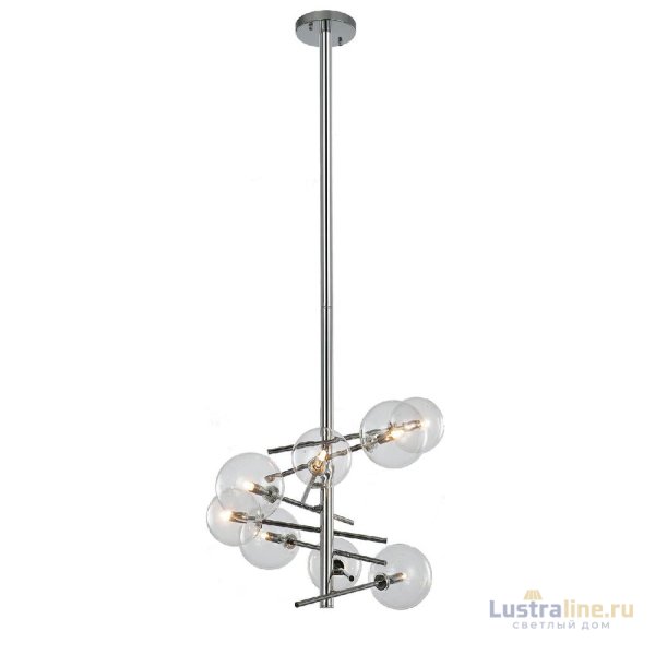 Люстра на штанге Delight Collection Globe Mobile MX19009070-8A chrome Люстра на штанге Delight Collection Globe Mobile MX19009070-8A chrome