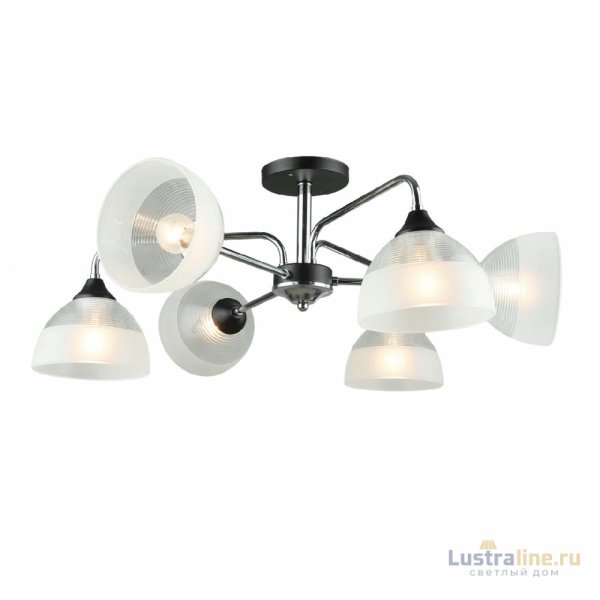 Люстра на штанге IMEX MD.4196-6-S-CH+BK