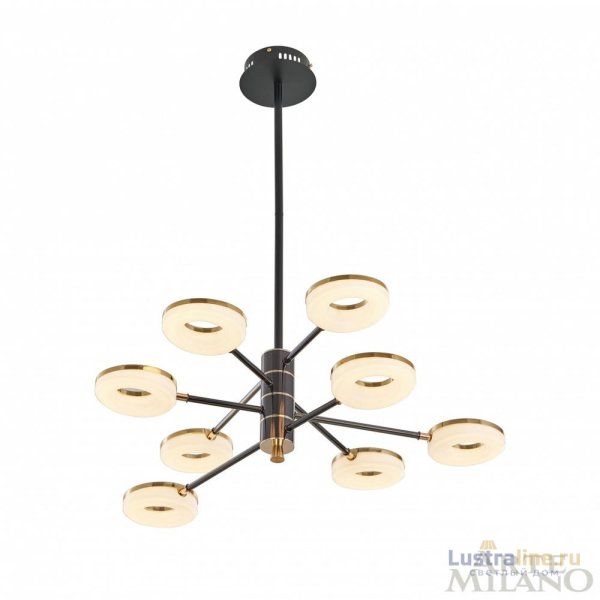 Люстра на штанге Arte Milano Ferrara 276699/8 BK/GD Люстра на штанге Arte Milano Ferrara 276699/8 BK/GD
