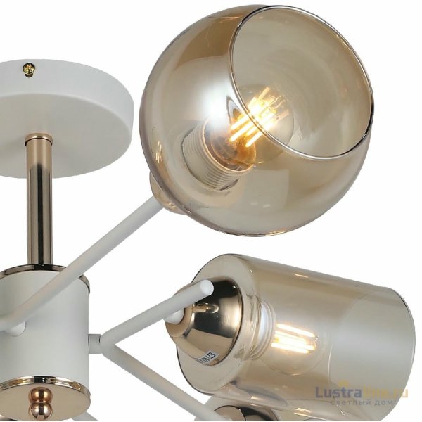 Люстра на штанге Illumico IL8243-6COU-79 WH GD Люстра на штанге Illumico IL8243-6COU-79 WH GD