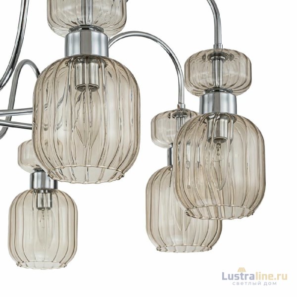 Люстра на штанге Escada Gloss 1141/8PL Chrome/Beige