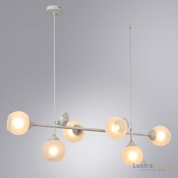 Подвесная люстра Arte Lamp Gemelli A2150SP-6WG Подвесная люстра Arte Lamp Gemelli A2150SP-6WG