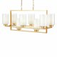 Подвесная люстра Lumina Deco Lino LDP 1239-8 F.GD