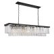 Подвесная люстра Delight Collection 1920s Odeon KR0387P-12C/P black/clear