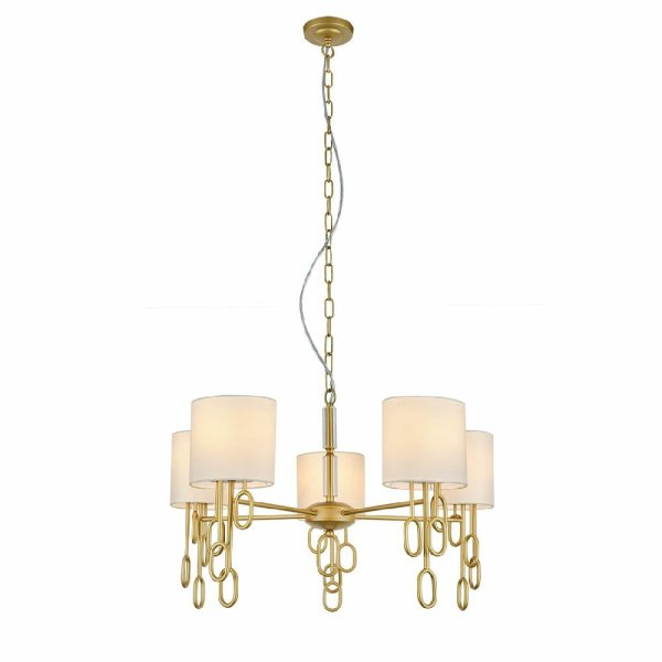 Подвесная люстра Indigo Amali 13026/5P Gold V000479
