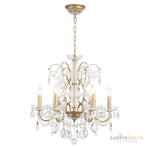Подвесная люстра Crystal Lux ODELIS SP6 GOLD