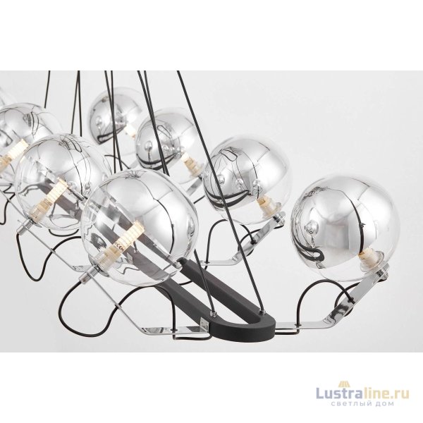 Подвесная люстра Lumina Deco LDP 9110-8-PR BK+CHR Подвесная люстра Lumina Deco LDP 9110-8-PR BK+CHR