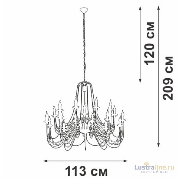 Подвесная люстра Vitaluce V1044-1/20 Подвесная люстра Vitaluce V1044-1/20