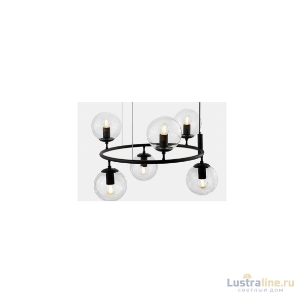 Подвесная люстра Lumina Deco Ceredo LDP 6034-6 RND BK