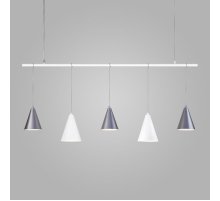 Подвесная люстра Eurosvet Castle 50088/5 белый/серебро