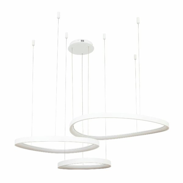Подвесная люстра LED4U L8805-800-650-450 WH