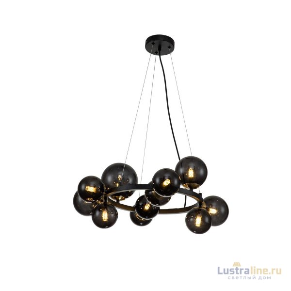 Подвесная люстра Indigo Molecola 11018/11P Black V000195